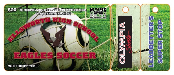 Ellsworth Soccer Fundraiser 2010 Premium Gold Card