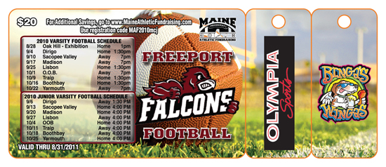 Freeport Football Fundraiser 2010 Premium Gold Card